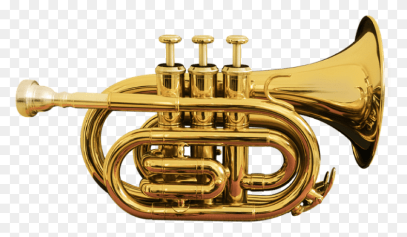 838x461 Free Pocket Trumpet Transparent Images Trumpet Transparent, Horn, Brass Section, Musical Instrument HD PNG Download