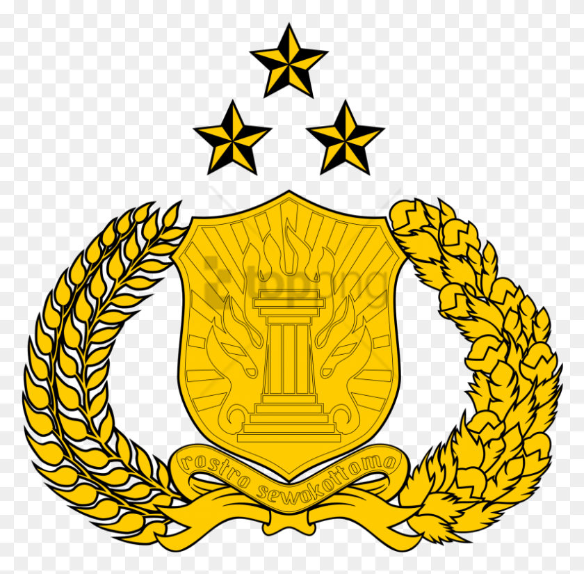 793x778 Free Polisi Logo Image With Transparent Background Indonesian National Police, Symbol, Emblem, Trademark HD PNG Download