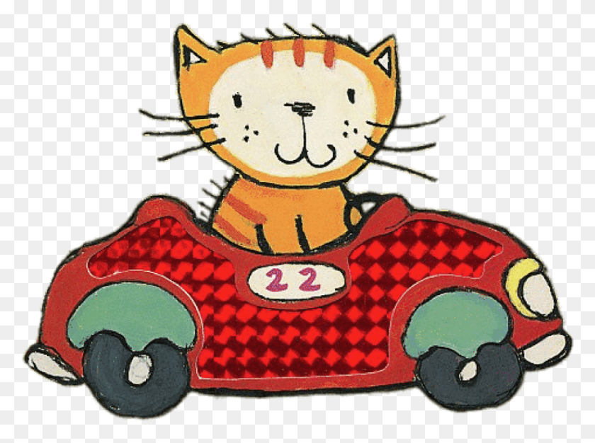 824x598 Descargar Png Poppy Cat In A Car Png