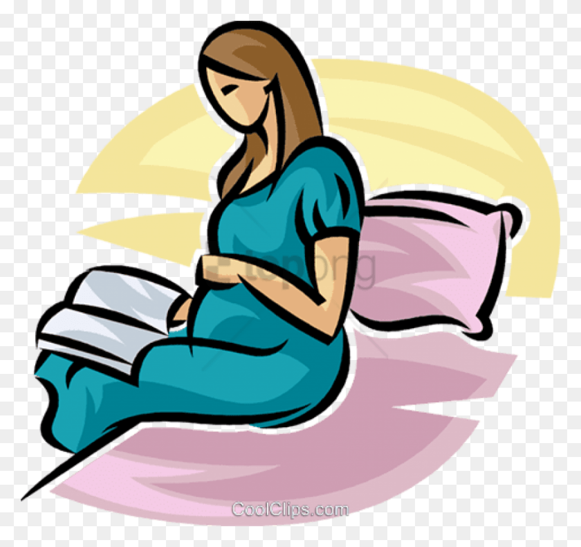 850x796 Free Pregnancy Image With Transparent Background Pregnant Woman Reading Cartoon, Sitting, Kneeling HD PNG Download