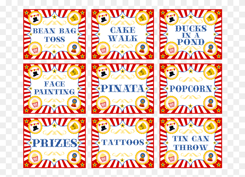 684x547 Free Printable Carnival Signs Circle, Label, Text, Alphabet HD PNG Download