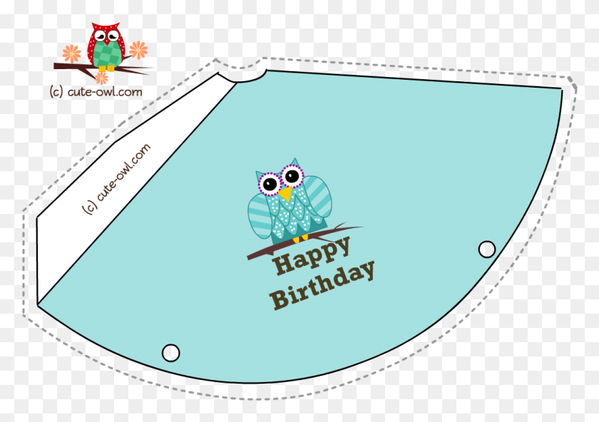1048x715 Free Printable Cute Owl Birthday Party Hats Party Hat, Paddle, Oars, Super Mario HD PNG Download