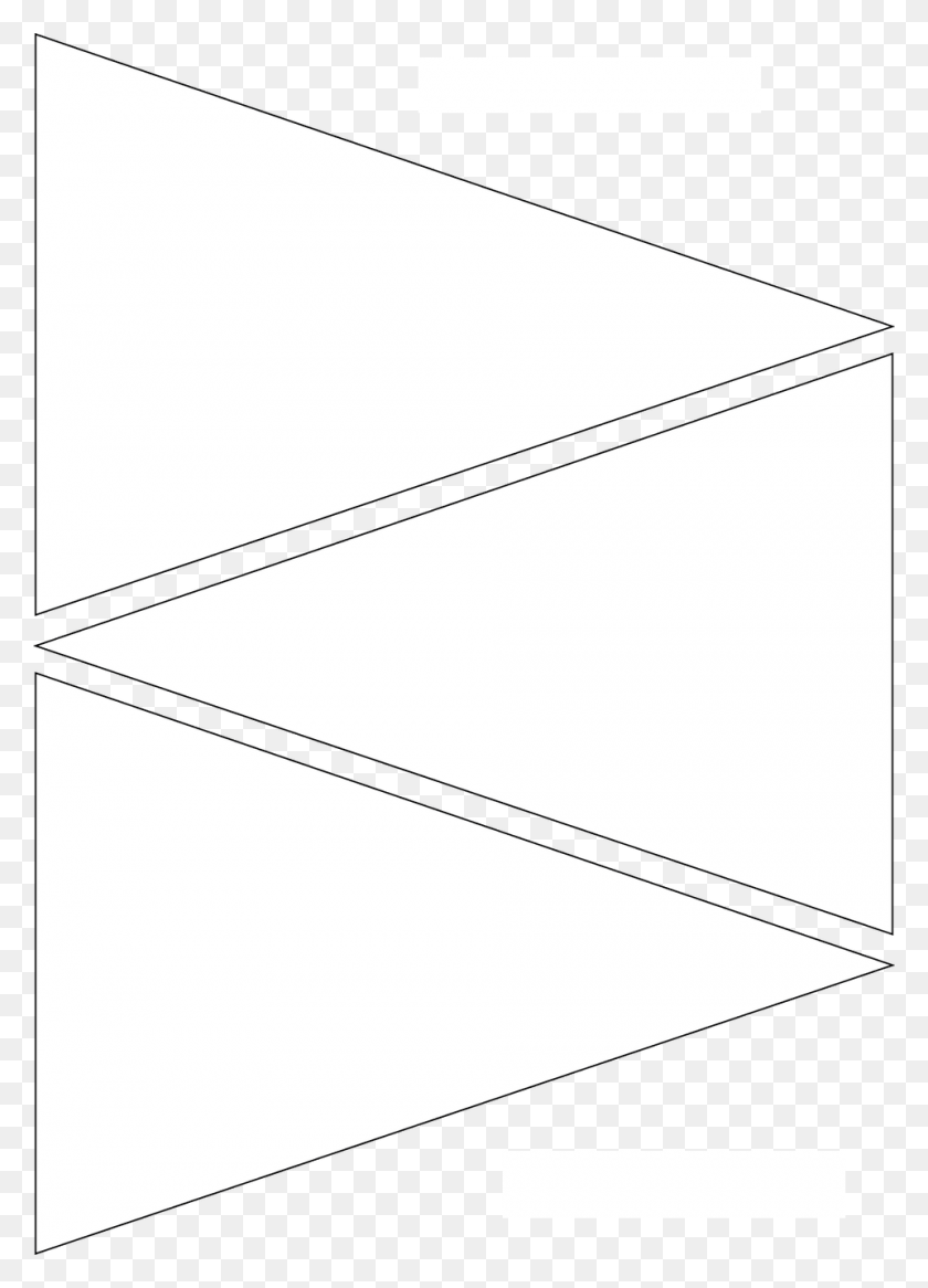 960x1362 Бесплатные Шаблоны Для Печати Шаблон Баннера Вымпел Бантинг Шаблон, Треугольник, На Открытом Воздухе Hd Png Скачать