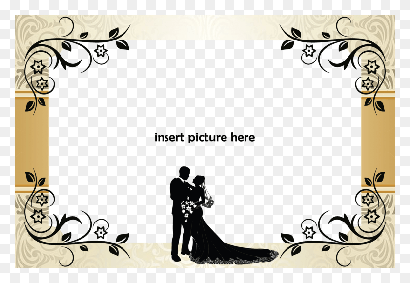 1600x1067 Free Printable Wedding Frame Unique Christian Wedding Cards, Floral Design, Pattern, Graphics HD PNG Download