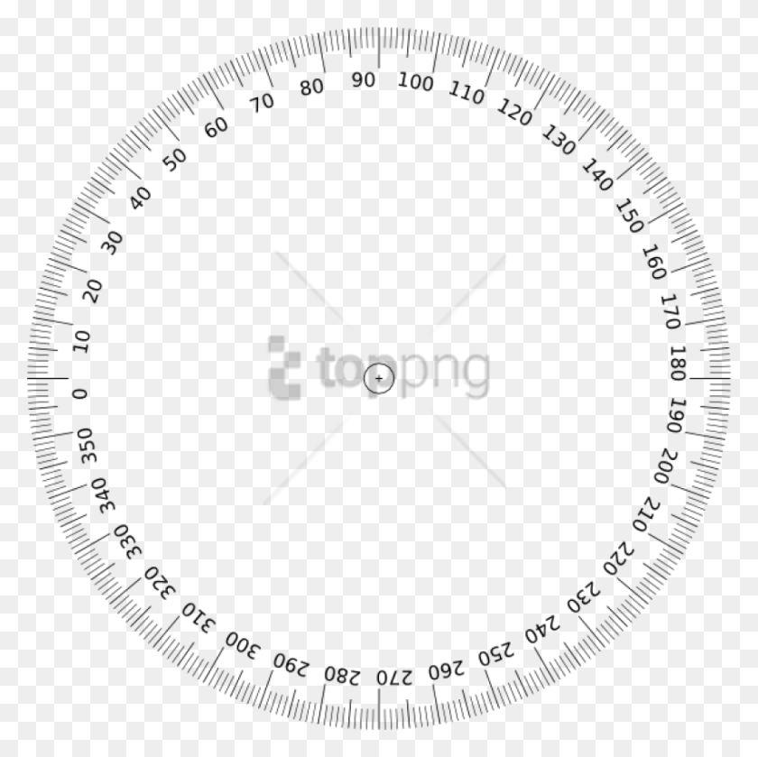 850x849 Free Protractor Image With Transparent 360 Degree Protractor Print Out, Plot, Diagram, Measurements HD PNG Download