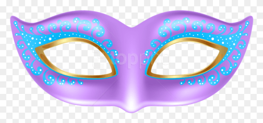 837x358 Free Purple Mask Transparent Clipart Transparent Gras Mask Mardi Gras, Peeps, Pac Man, Cushion HD PNG Download