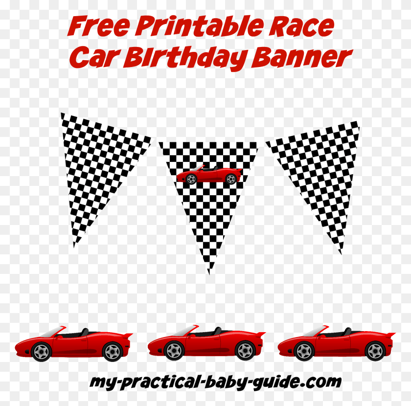1844x1821 Free Racing Flag Free Clip Art Free Clip Cars Banner Birthday Party, Triangle, Text, Car HD PNG Download