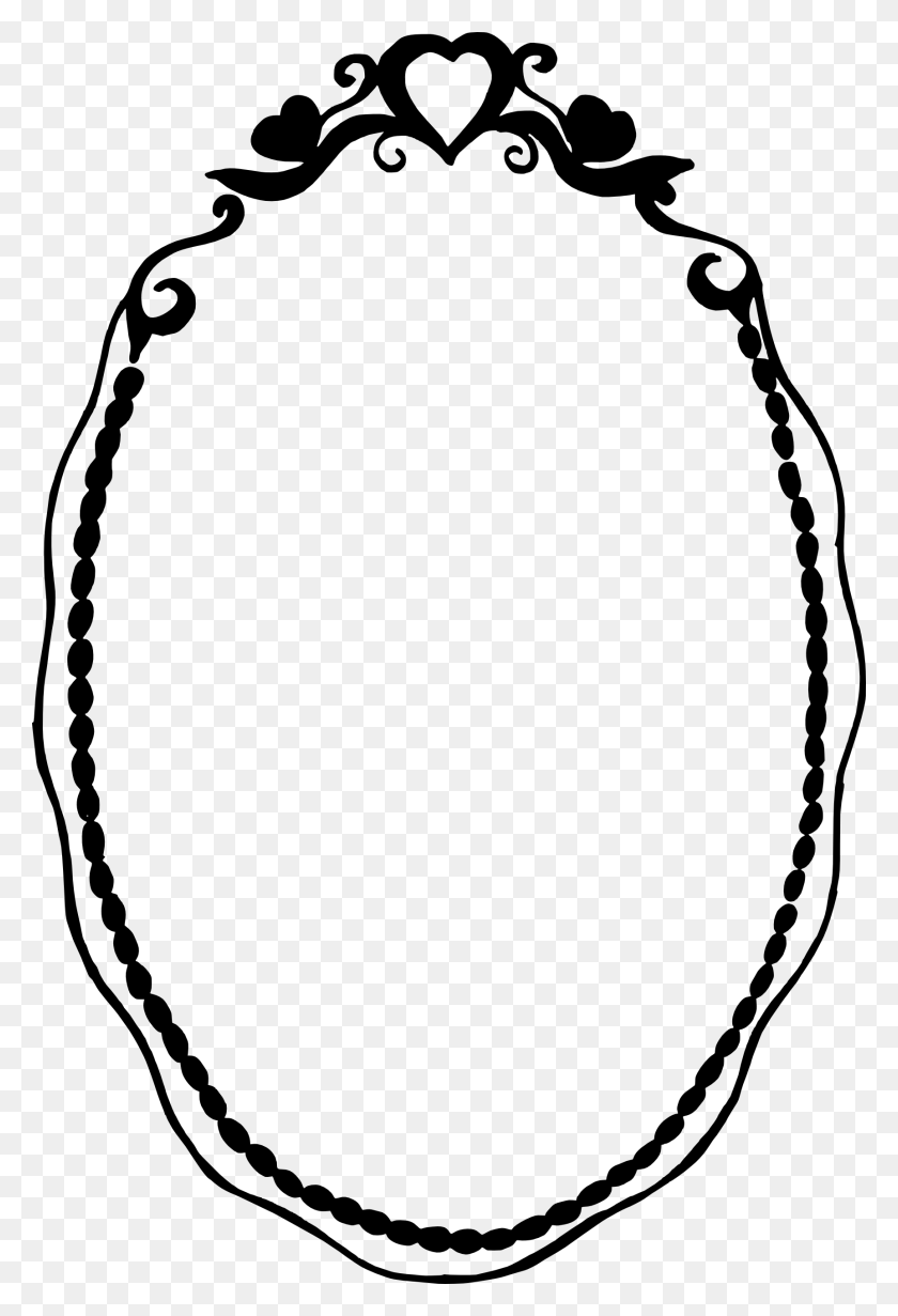 1723x2587 Free Rahmen Silhouette, Oval, Necklace, Jewelry HD PNG Download