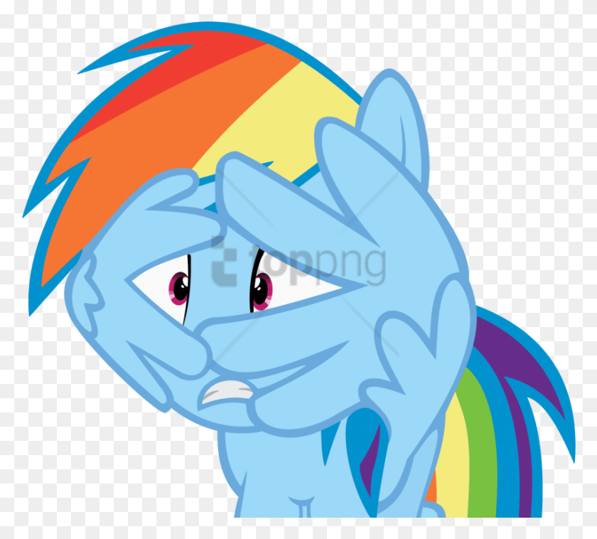850x761 Free Rainbow Dash Scared Vector Images Transparent Rainbow Dash Scared, Graphics, Outdoors HD PNG Download