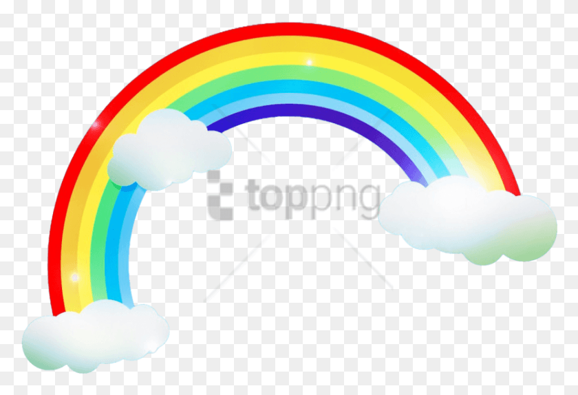 831x548 Free Rainbows And Clouds Image With Transparent Arco Iris Fundo Transparente, Graphics, Nature HD PNG Download