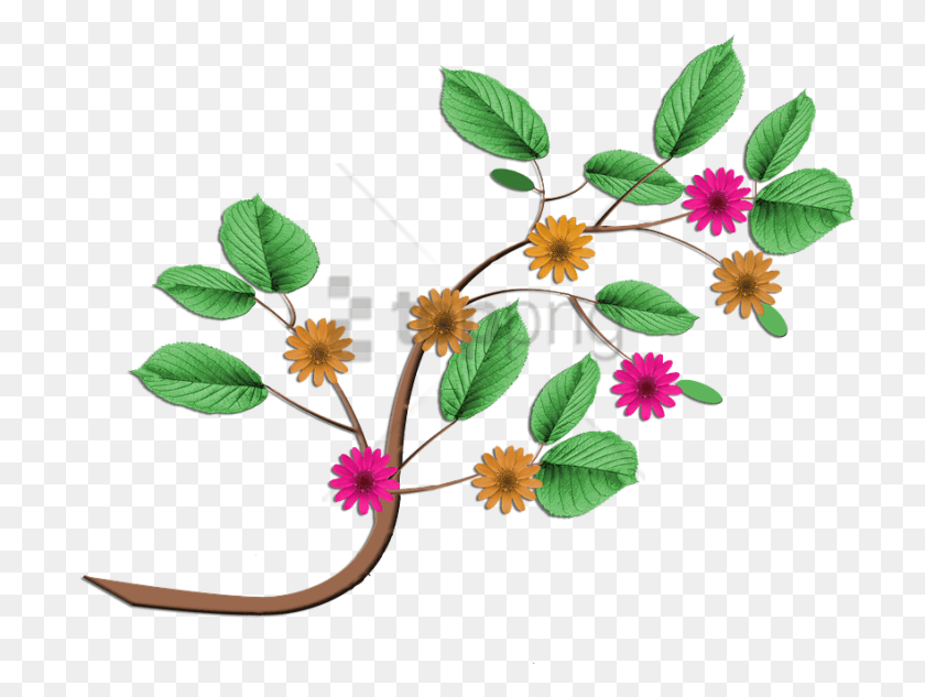 714x573 Free Ramos De Flores Desenho Image With Transparent Ramas De Flores, Potted Plant, Plant, Vase HD PNG Download