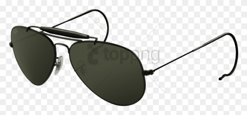 850x365 Free Ray Ban Aviators Wire Temples Image With Sunglasses For Men, Accessories, Accessory, Glasses HD PNG Download