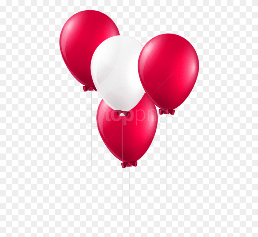 460x712 Free Red And White Balloons Images Transparent Background Red Balloons, Balloon, Ball HD PNG Download