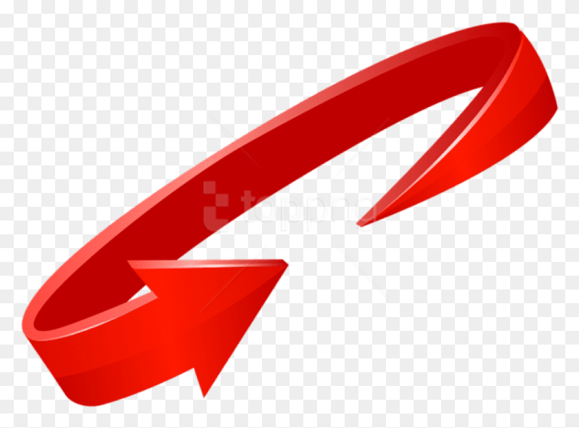 829x597 Красная Круглая Стрелка Прозрачный Клипарт Красная Круглая Стрелка, Символ, Логотип, Товарный Знак Png Скачать