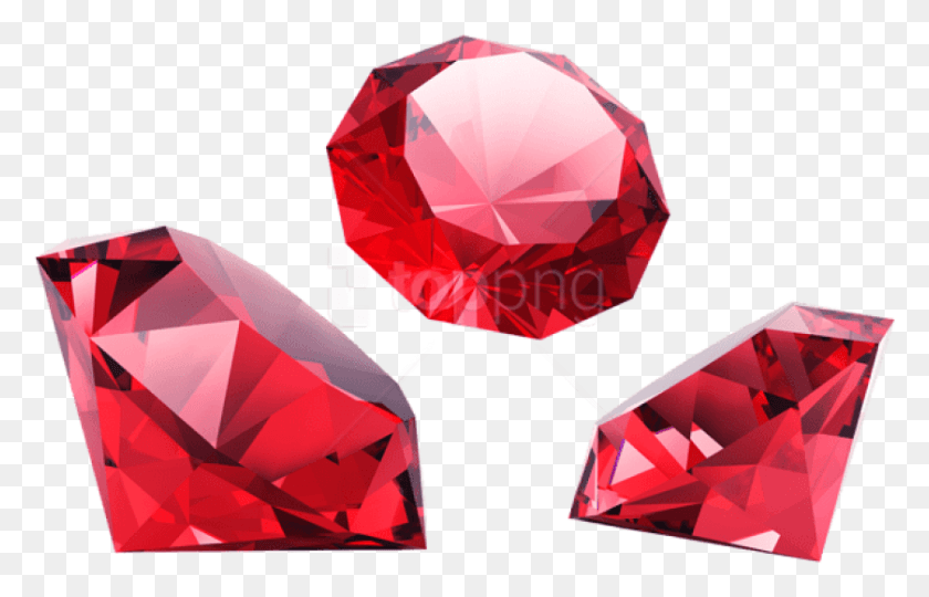 839x517 Free Red Diamonds Clipart Photo Red Diamonds Transparent, Gemstone, Jewelry, Accessories HD PNG Download