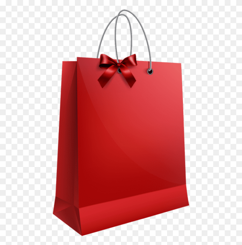 477x791 Free Red Gift Bag With Bow Images Transparent Red Gift Bag, Shopping Bag, Bag, Handbag HD PNG Download