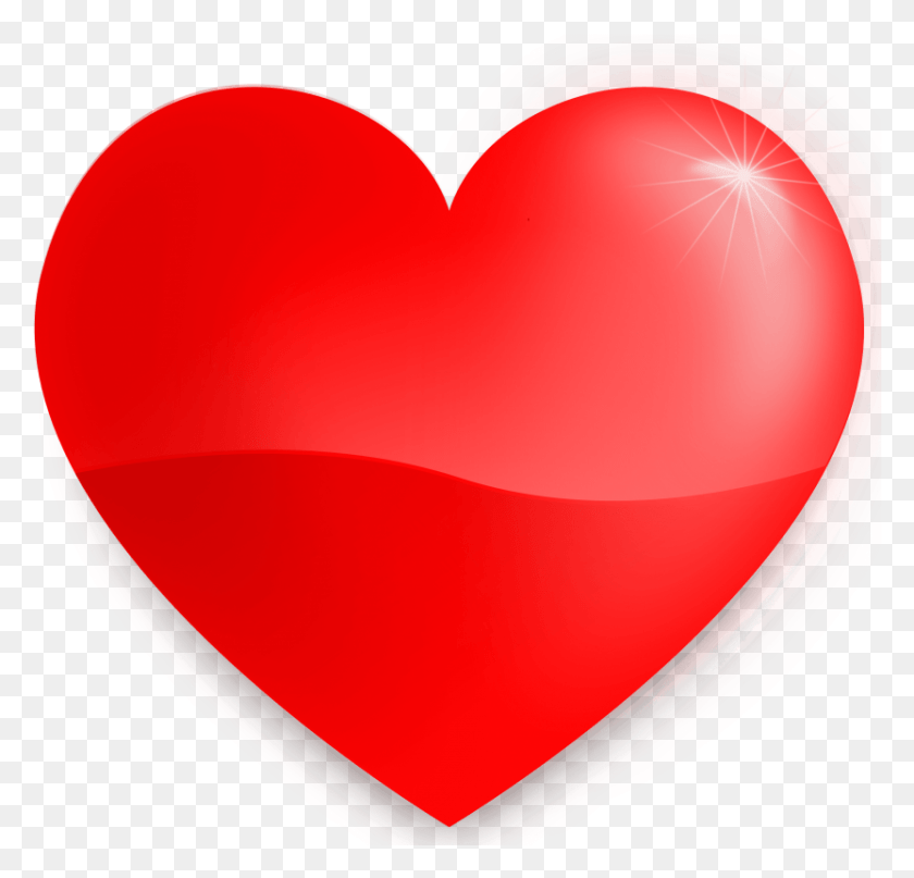 832x797 Free Red Heart Clipart Photo Images Heart Clipart, Balloon, Ball HD PNG Download