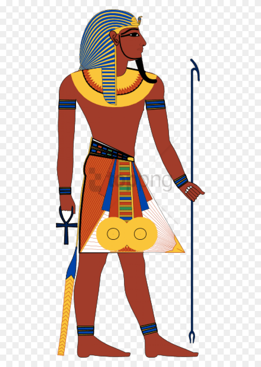 480x1120 Free Right Facing Pharaoh Images Background Ancient Egypt Person, Clothing, Apparel, Human HD PNG Download