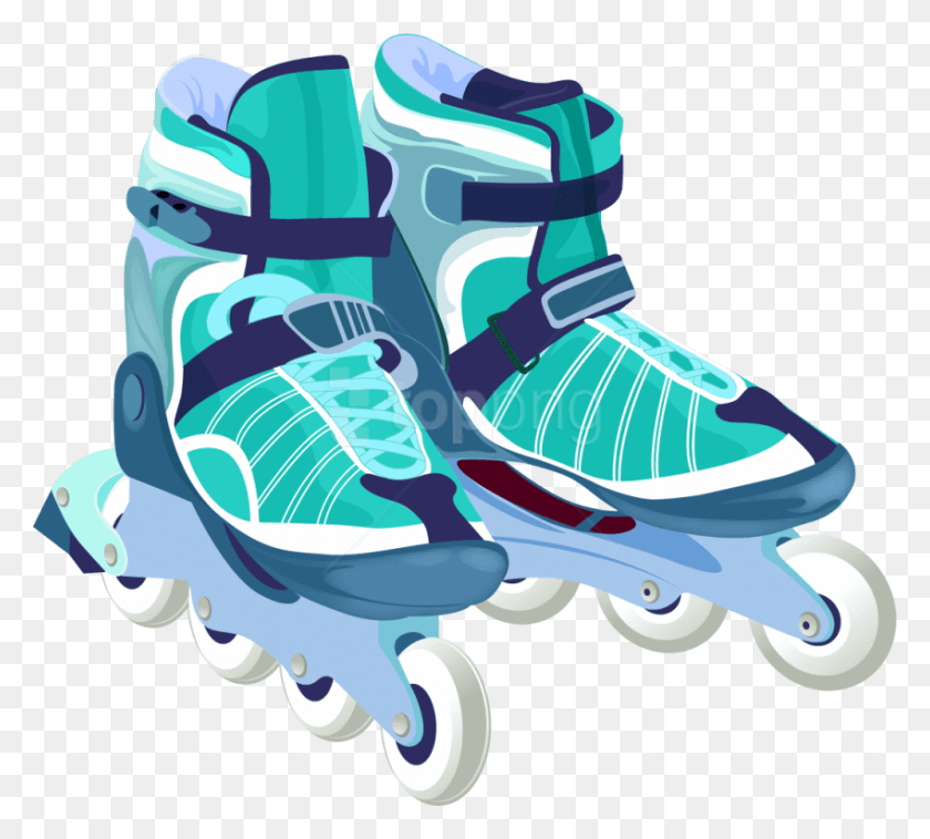 850x761 Free Roller Skates Clipart Photo Roliki, Clothing, Apparel, Footwear HD PNG Download