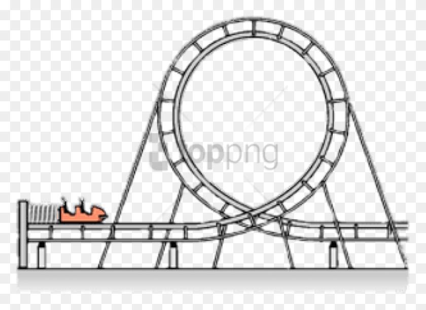 820x581 Free Rollercoaster Image With Transparent Background Free Body Diagram Of Roller Coaster, Amusement Park, Coaster HD PNG Download