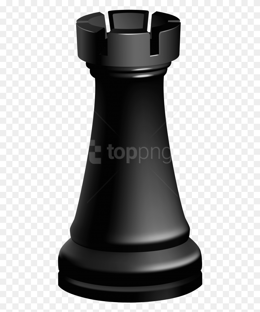 468x948 Free Rook Black Chess Piece Clipart Chess Pieces Transparent, Sake, Alcohol, Beverage HD PNG Download