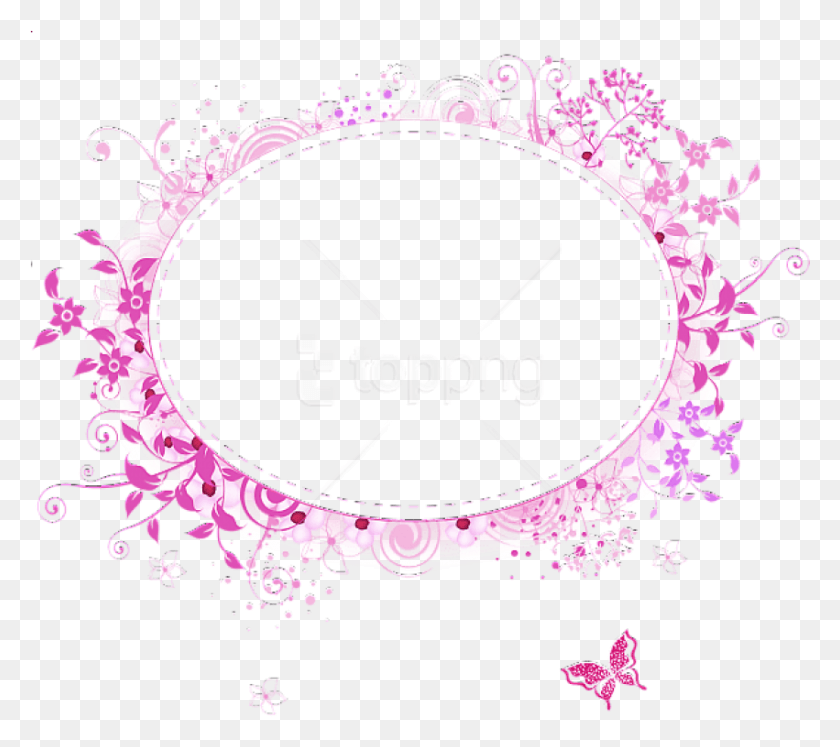 851x750 Free Round Pink Transparent Frame Background Best Circle Tags Transparent Background, Graphics, Label HD PNG Download