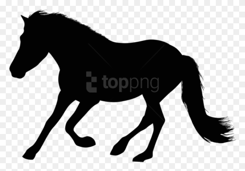836x565 Free Running Horse Silhouette Clip Art, Hand, Person, Human HD PNG Download