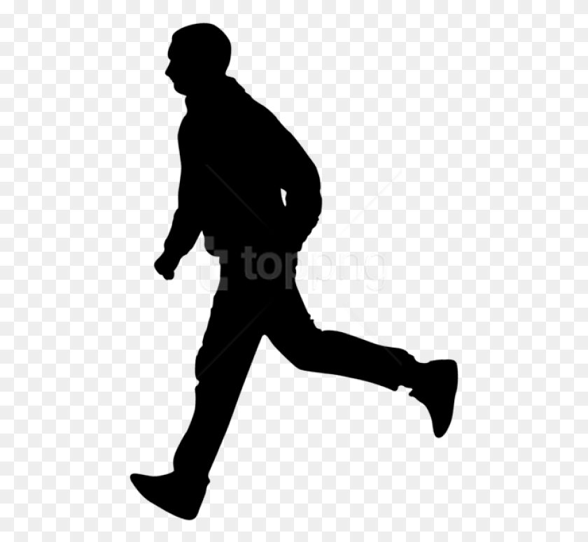 473x715 Free Running Man Silhouette, Text, Pin, Alphabet HD PNG Download