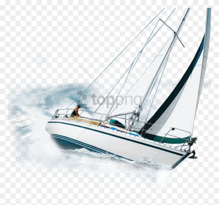 850x791 Free Sailboat Image With Transparent Background Sailing Boat, Vehicle, Transportation, Person HD PNG Download