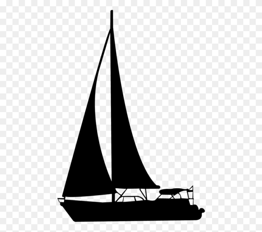 477x685 Силуэт Парусной Лодки Силуэт Парусной Лодки, Серый, Мир Варкрафта Png Скачать
