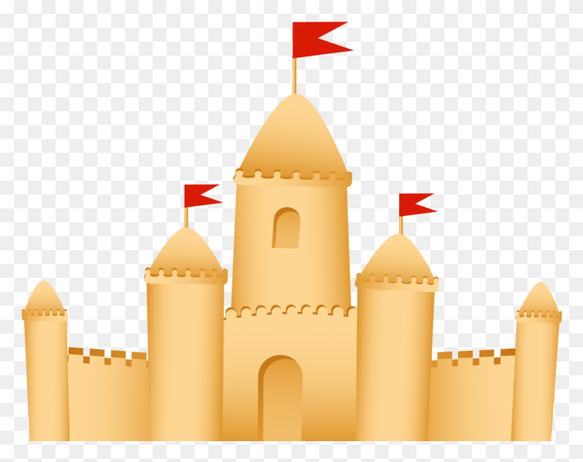 837x650 Free Sand Castle Clipart Photo, Architecture, Building, Fort HD PNG Download