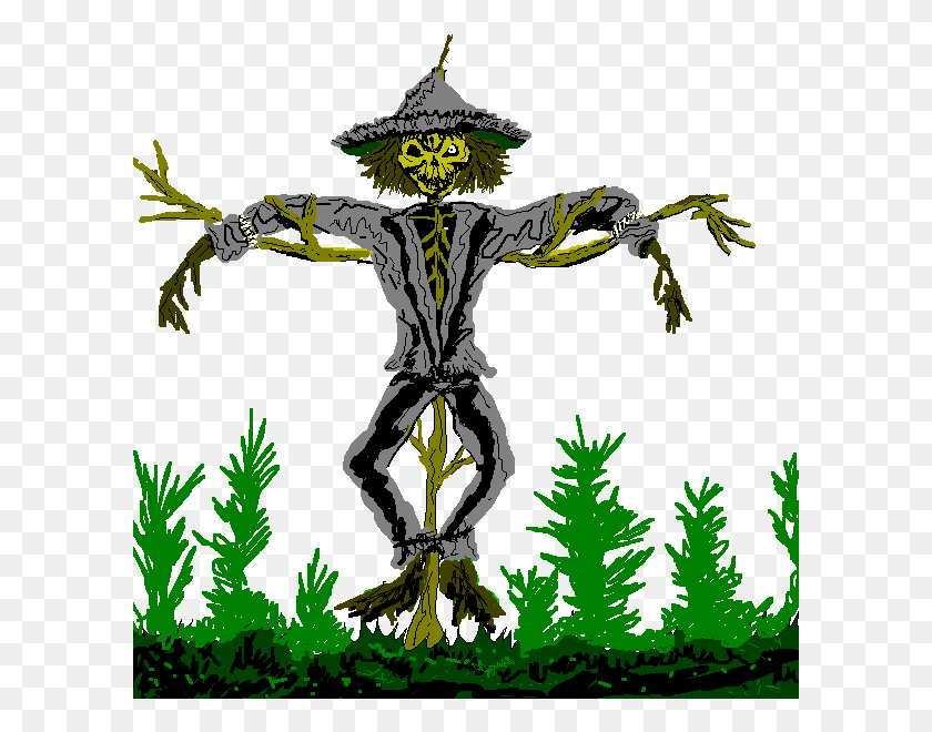 600x600 Free Scary Pictures Spooky Scarecrow Clip Art, Cross, Symbol, Emblem HD PNG Download