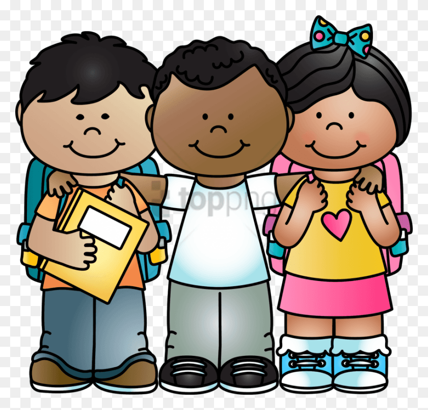 850x811 Free School Going Children Image With Transparent School Kids Clipart, Text, Doll, Toy HD PNG Download