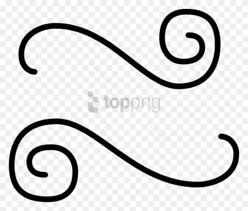 850x713 Free Scroll Line Image With Transparent Squiggles Outline, Text, Label, Lawn Mower HD PNG Download