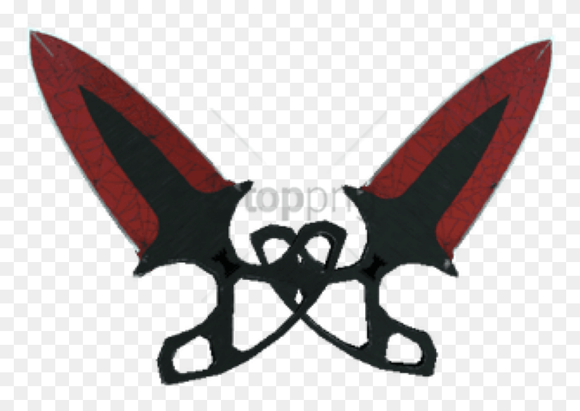 850x585 Free Shadow Daggers Crimson Web Image With Shadow Daggers Doppler Phase, Weapon, Weaponry, Blade HD PNG Download