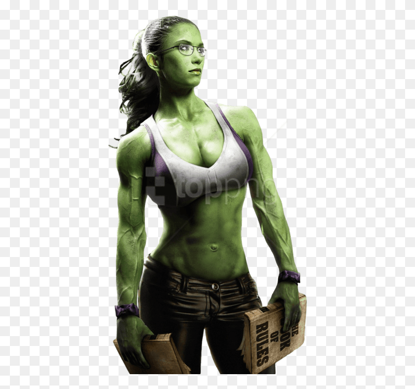 405x727 Free She Hulk By Camo Flauge Clipart Green Goblin Mcu Concept, Person, Human, Female HD PNG Download