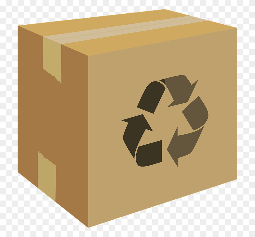 723x720 Бесплатная Доставка Клипарт Доставка Пакет Recycle Icon Вектор Белый, Картон, Коробка, Коробка Hd Png Скачать