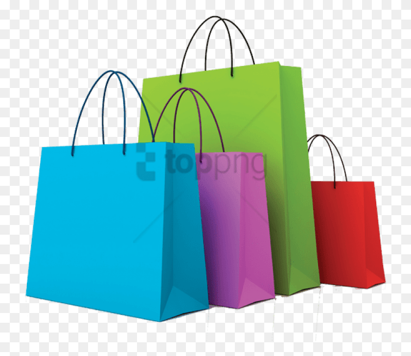 743x668 Free Shopping Bag Image With Transparent Shopping Bags Clipart, Bag, Tote Bag, Handbag HD PNG Download