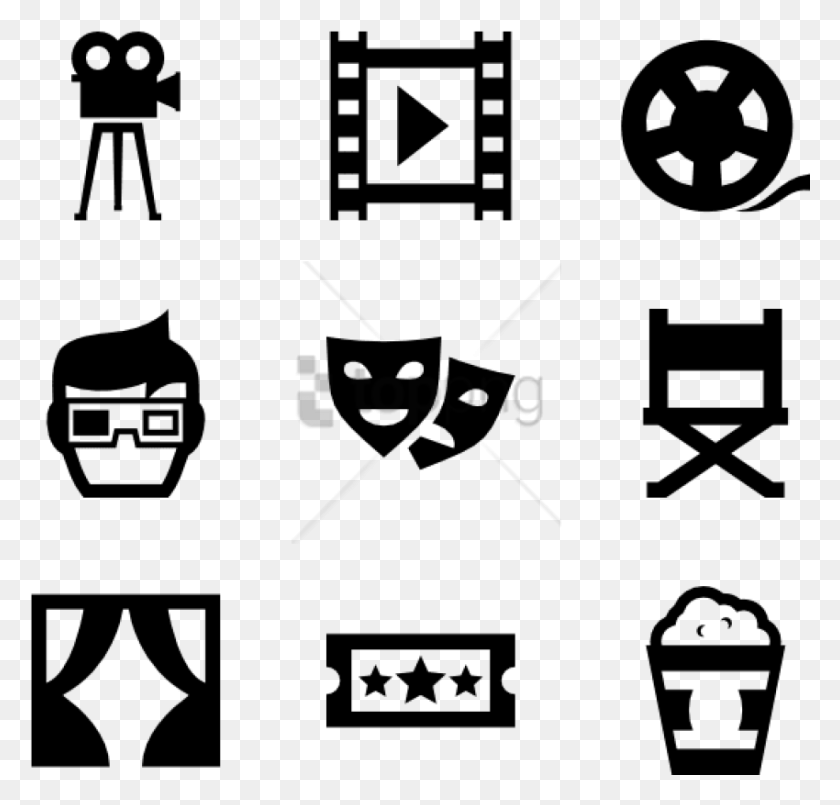 850x812 Free Show 16 Icons, Stencil, Symbol HD PNG Download