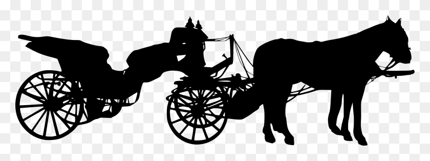 2510x820 Free Silhouette Carriage Transparent, Gray, World Of Warcraft HD PNG Download