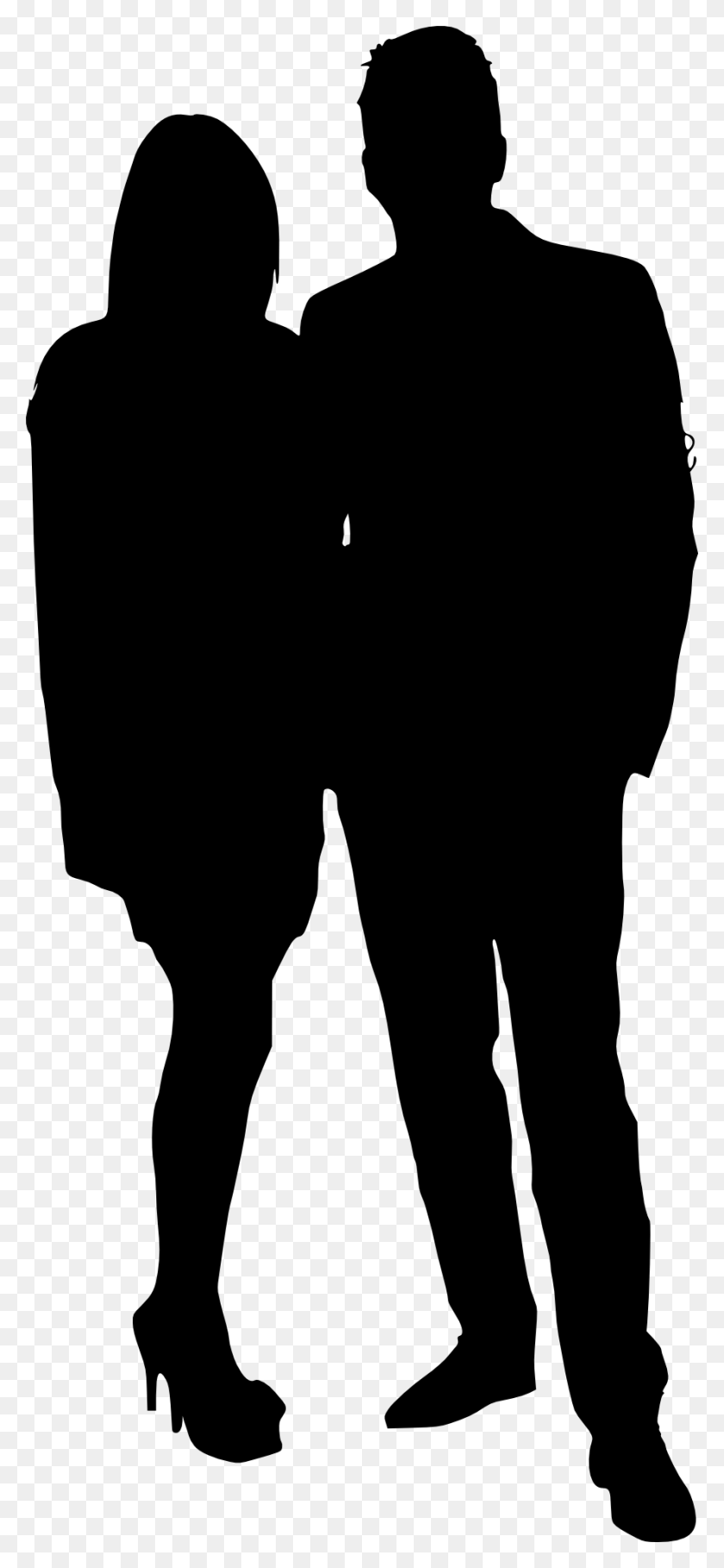 887x2000 Free Silhouette Couple, Shorts, Clothing HD PNG Download