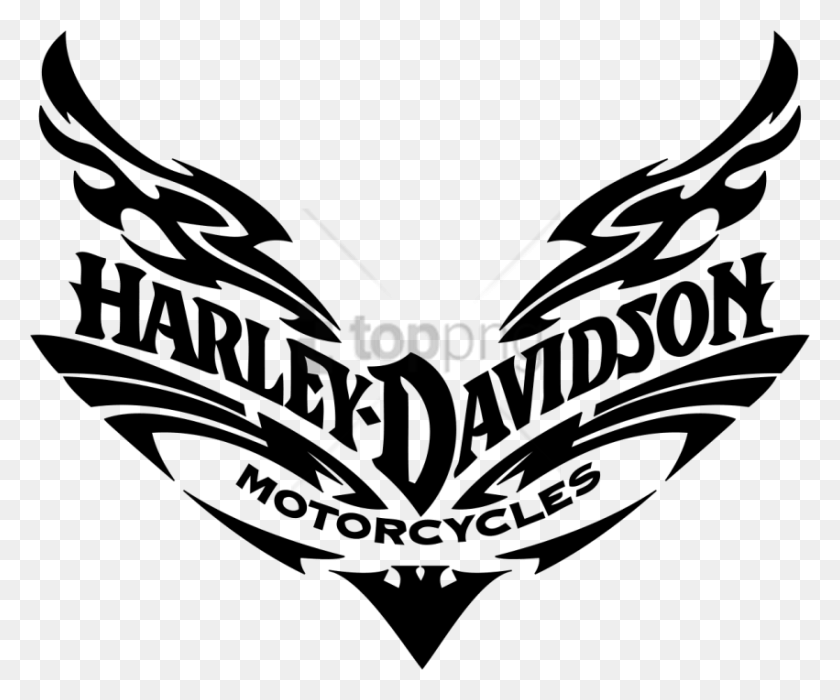 851x699 Descargar Png Silueta Harley Davidson Svg Con La Silueta De Harley Davidson Vector, Símbolo, Texto, Logotipo Hd Png