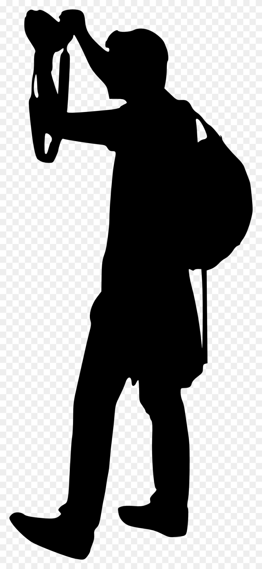 913x2059 Free Silhouette Photographer Vector, Person, Human HD PNG Download