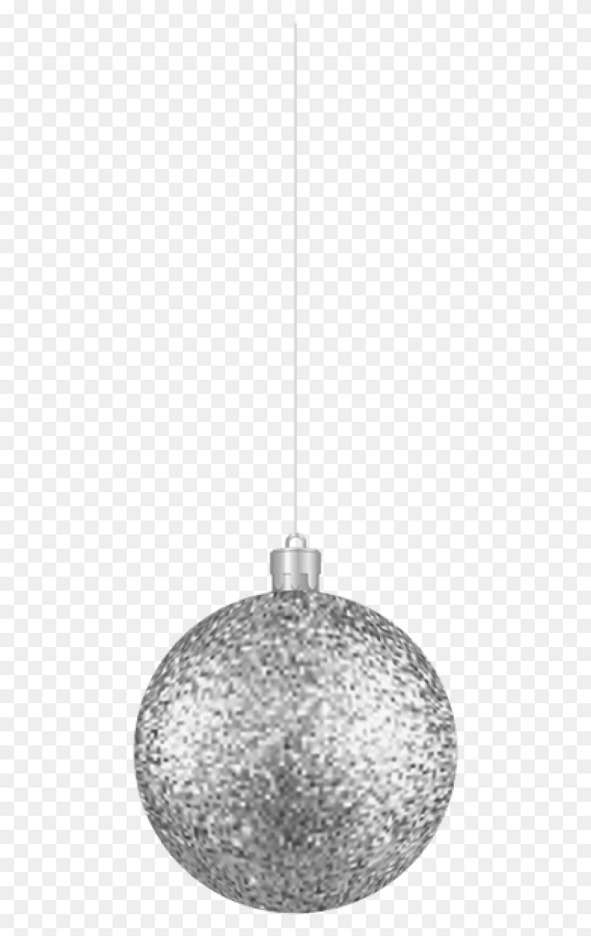 465x1271 Free Silver Christmas Ball Lampshade, Lamp HD PNG Download