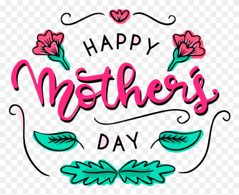 850x679 Free Simple Border Mother S Day Decoration Mother39s Day, Text, Label, Handwriting HD PNG Download