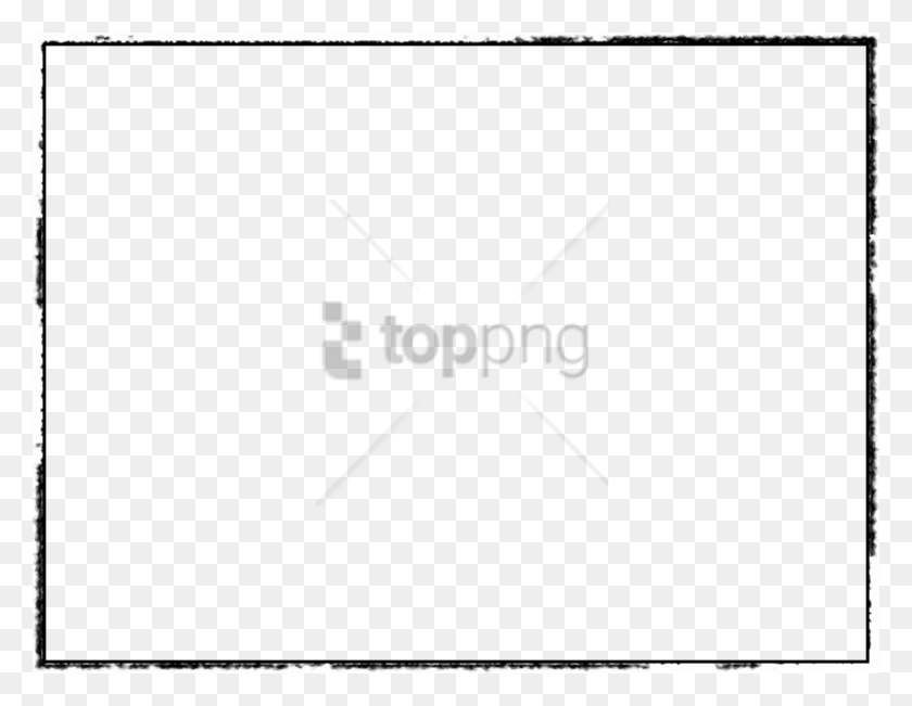 851x645 Free Simple Line Borders Image With Transparent Circle, Text, Label, White Board HD PNG Download