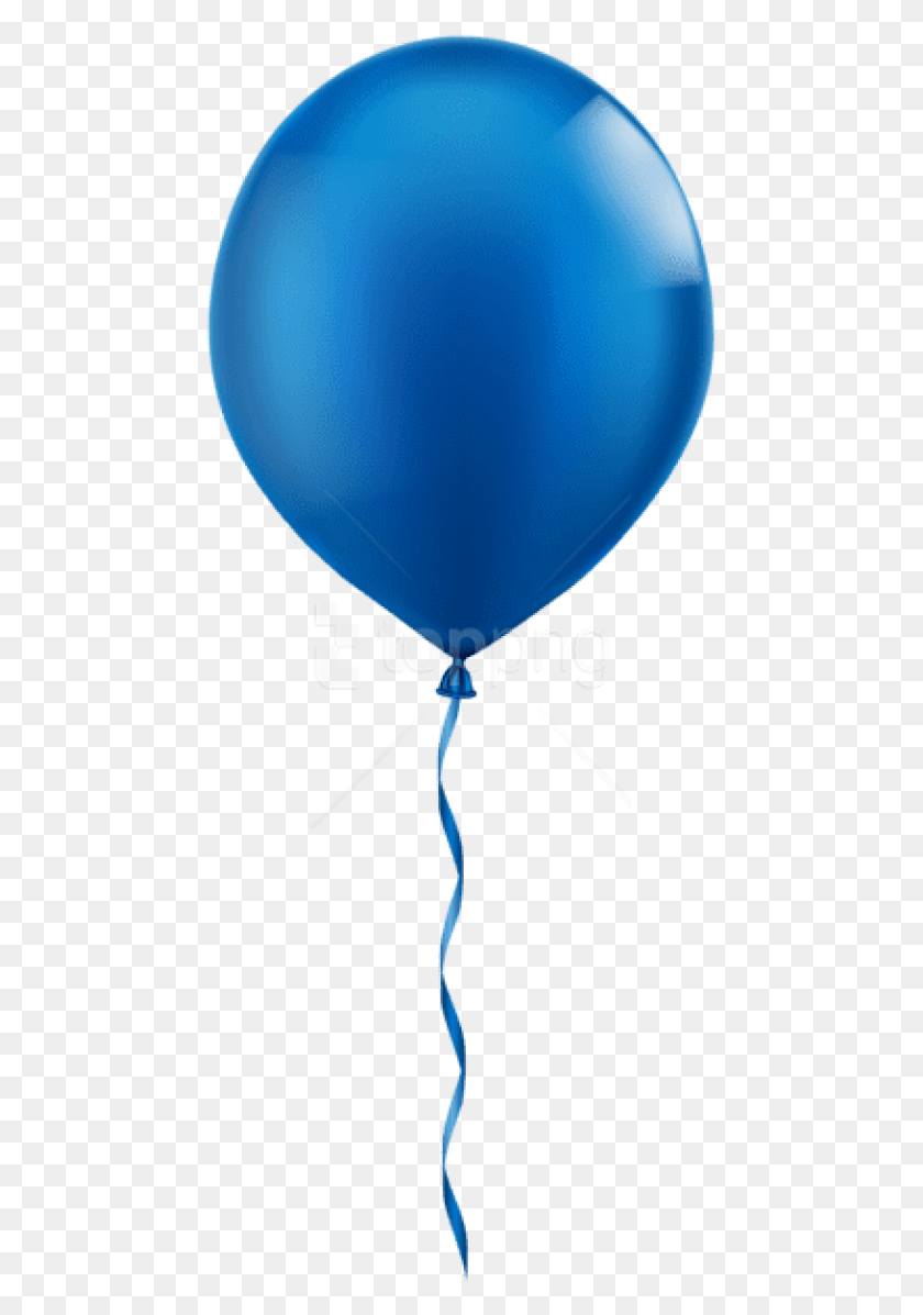 465x1137 Free Single Blue Balloon Images Background Transparent Background Blue Balloon, Ball HD PNG Download