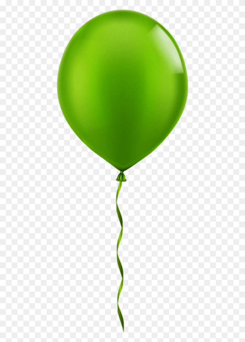 453x1113 Free Single Green Balloon Images Background Balloons, Ball HD PNG Download