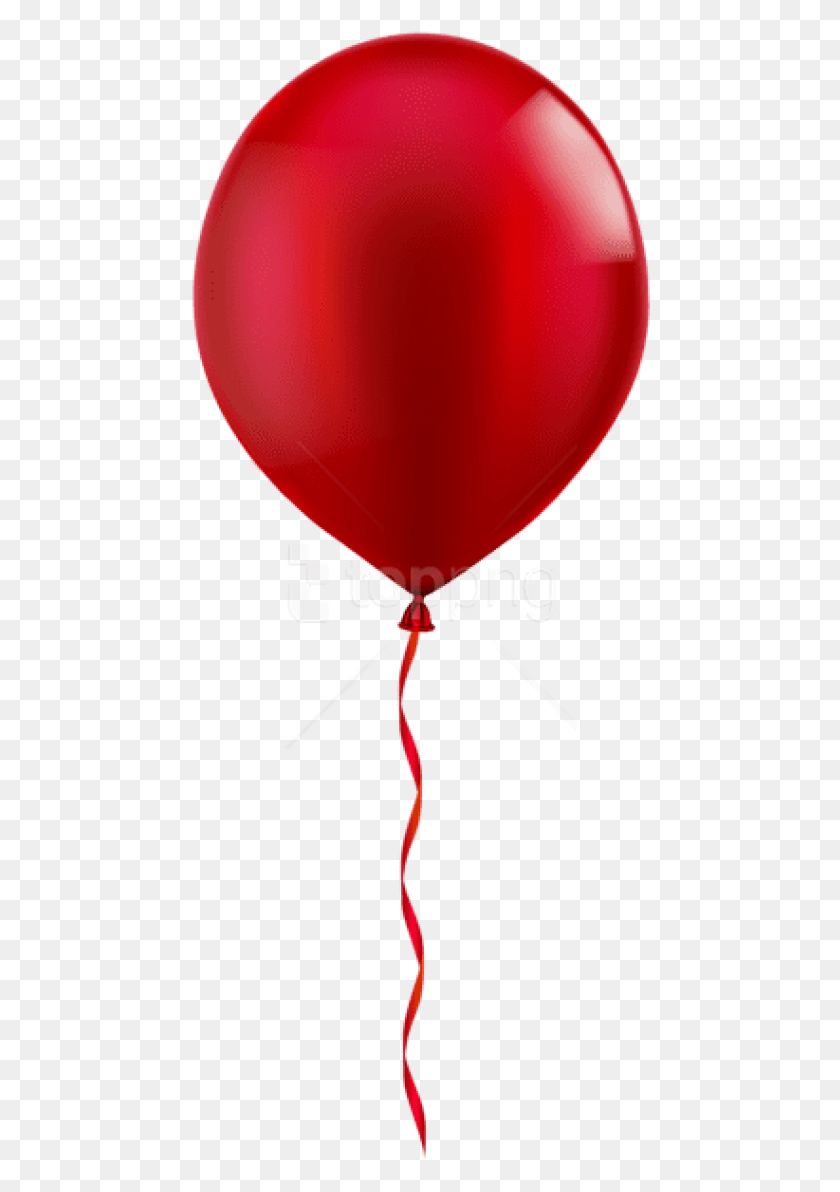 461x1132 Free Single Red Balloon Images Background Red Balloon Transparent, Ball, Heart HD PNG Download