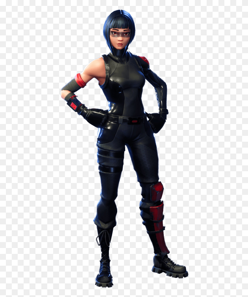 436x946 Free Skull Trooper Shadow Ops Fortnite Skin, Person, Human, Clothing HD PNG Download